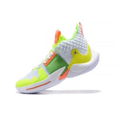 Nike Erkek Jordan Why Not Zer0.2 Beyaz / Sarı Basketbol Ayakkabısı Türkiye - O9JTPI86